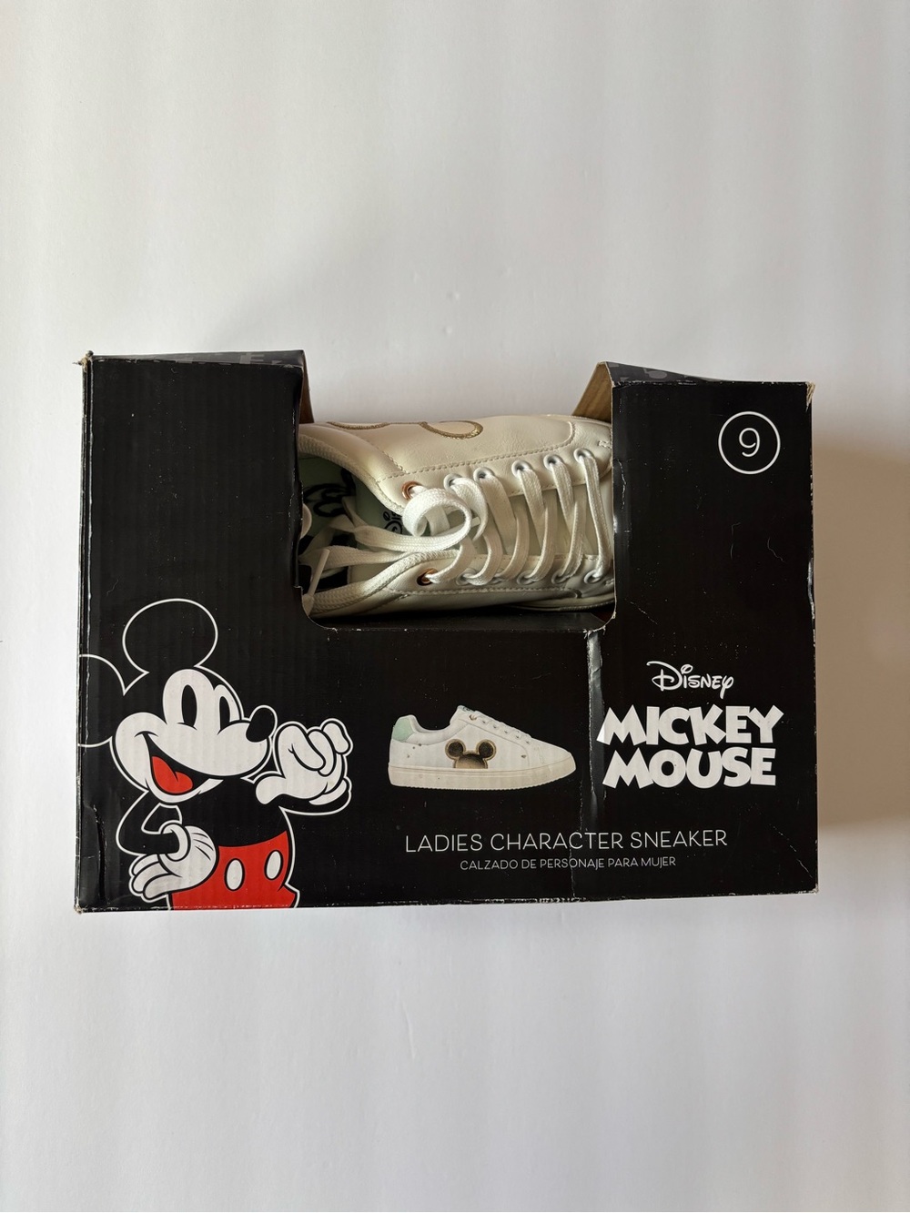 Disney Mickey Mouse womens' Sneakers - Cream/White